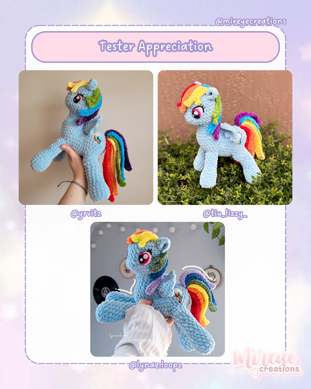 Rainbow Dash PDF Crochet Pattern