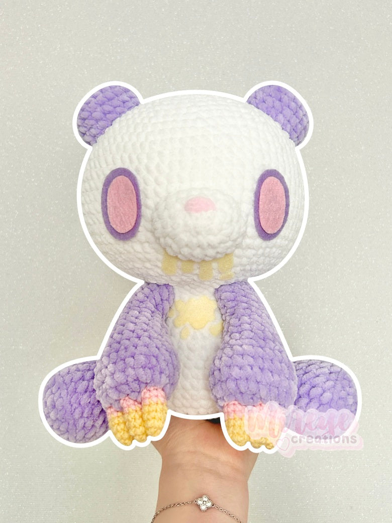 Purple Chunky Panda Gloomy Bear