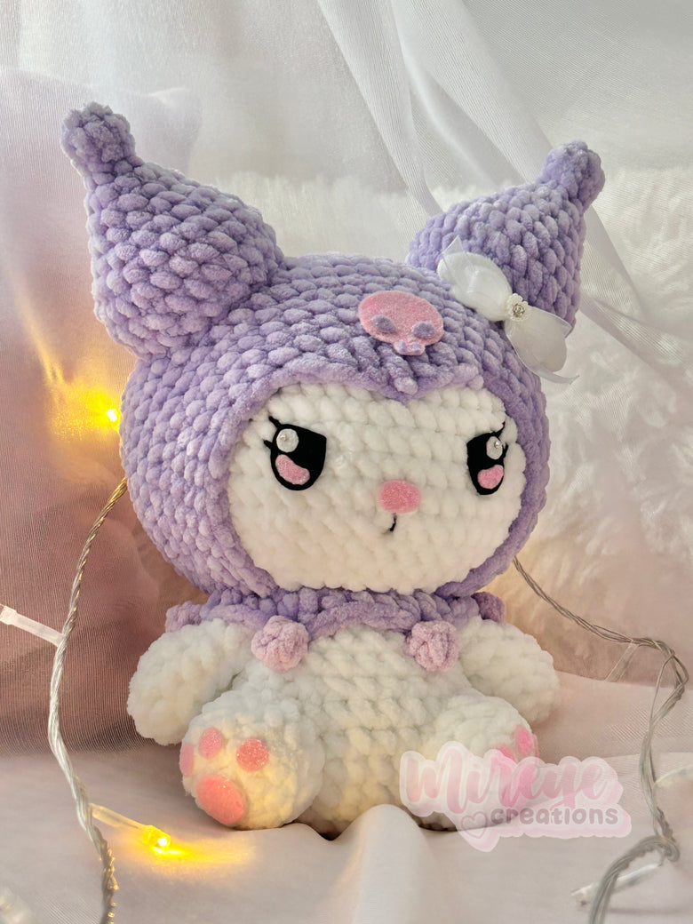 Pastel Kuromi plush medium sized