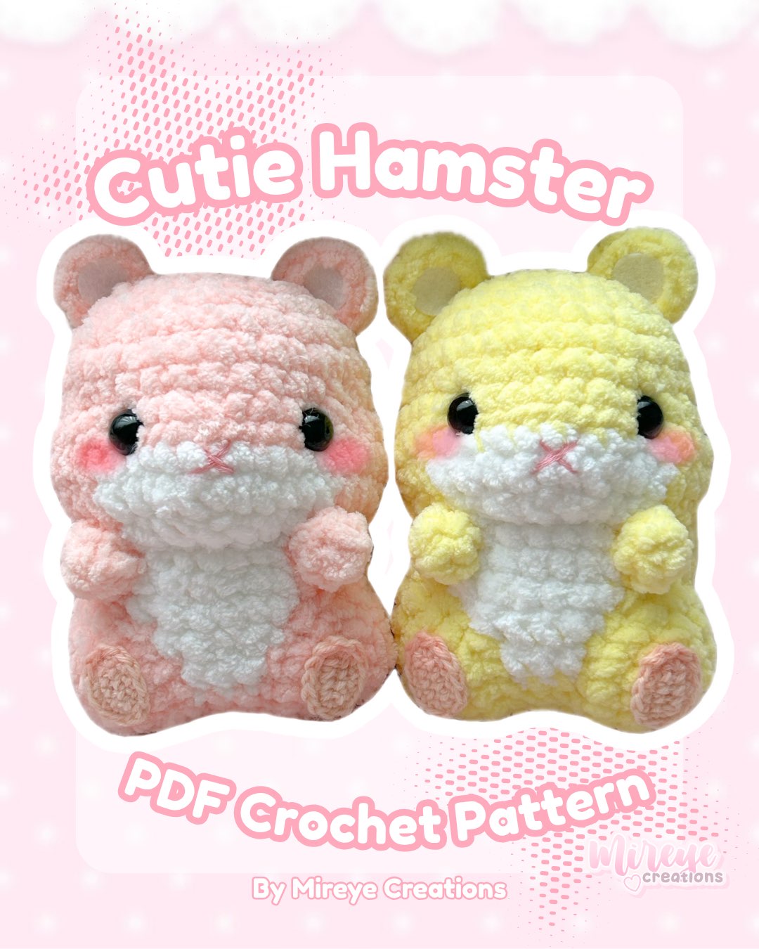 Cutie Hamster PDF Crochet Pattern