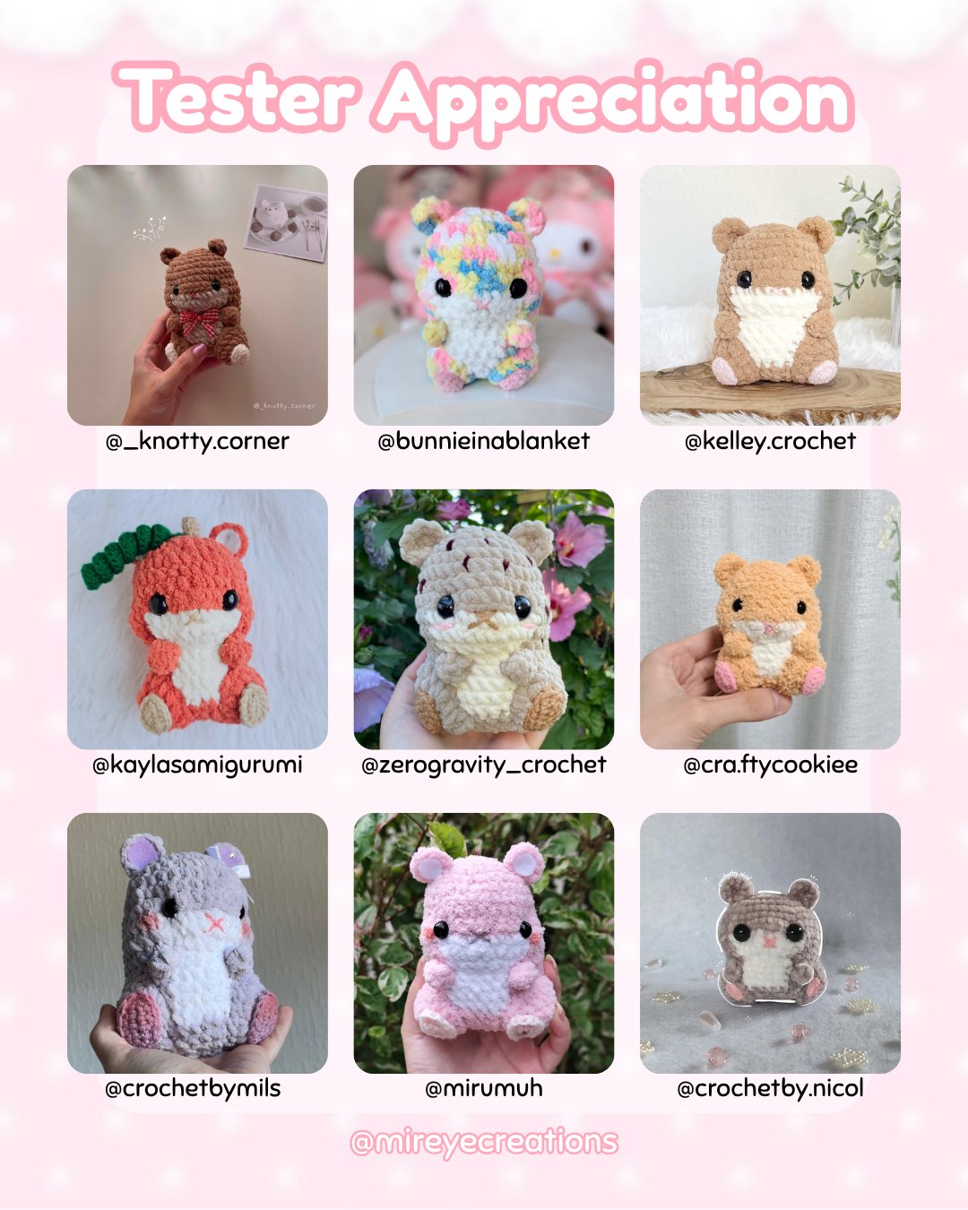 Cutie Hamster PDF Crochet Pattern