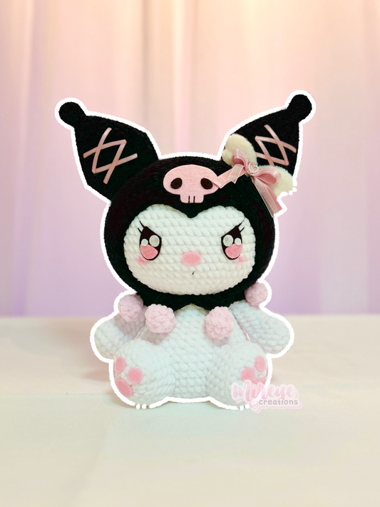 Large Kuromi Crochet Plushie