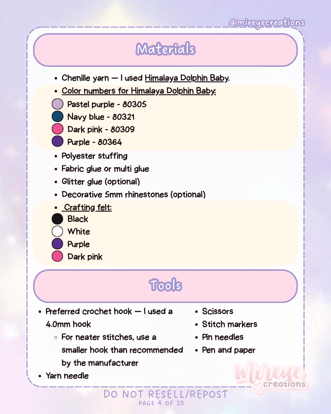 Twilight Sparkle PDF Crochet Pattern