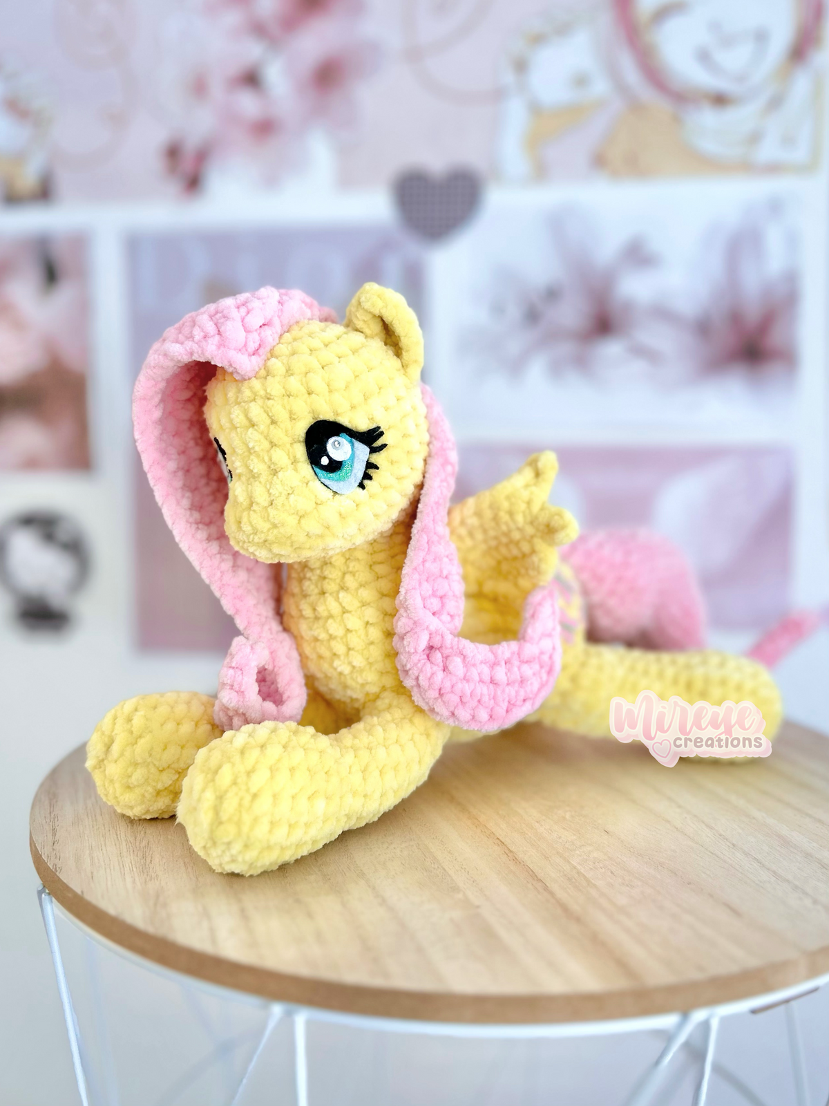 Fluttershy Crochet Plushie – HANDMADE TO ORDER