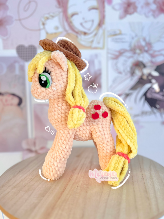 Applejack Crochet Plushie - HANDMADE TO ORDER