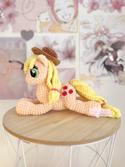 Applejack Crochet Plushie - HANDMADE TO ORDER