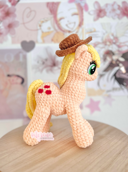 Applejack Crochet Plushie - HANDMADE TO ORDER