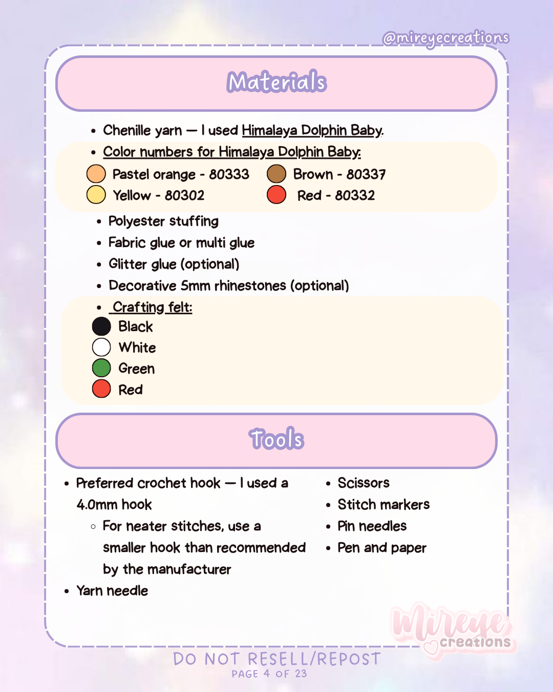 Applejack PDF Crochet Pattern