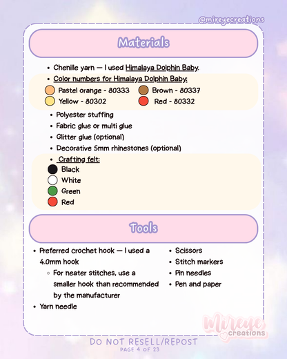 Applejack PDF Crochet Pattern