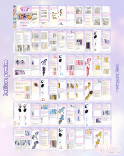 Mane 6 My Little Pony PDF Crochet Pattern