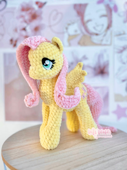 Fluttershy Crochet Plushie – HANDMADE TO ORDER