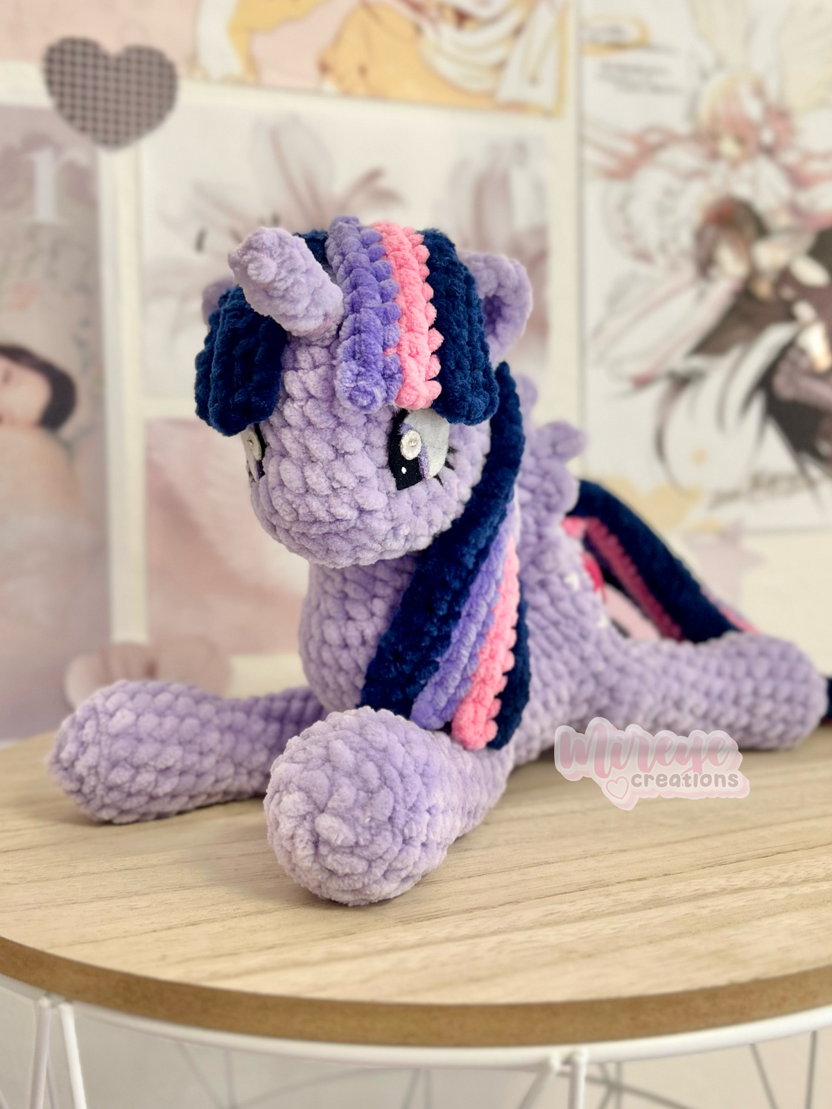 Twilight Sparkle Crochet Plushie - HANDMADE TO ORDER