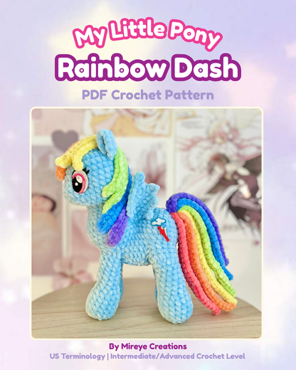 Rainbow Dash PDF Crochet Pattern