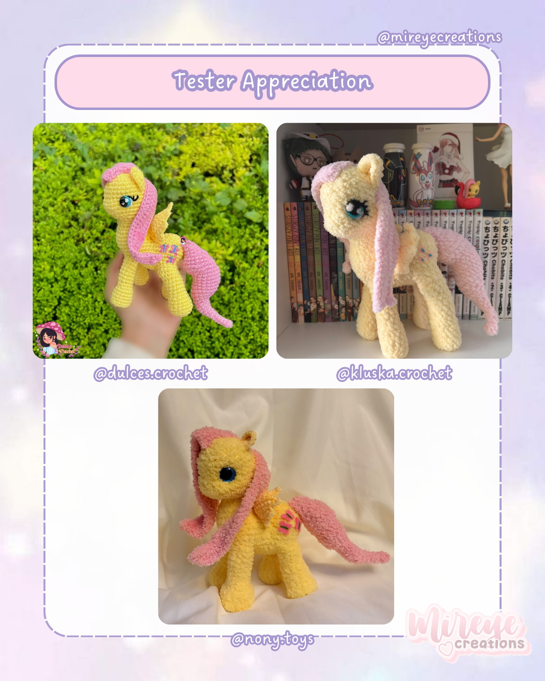 Mane 6 My Little Pony PDF Crochet Pattern