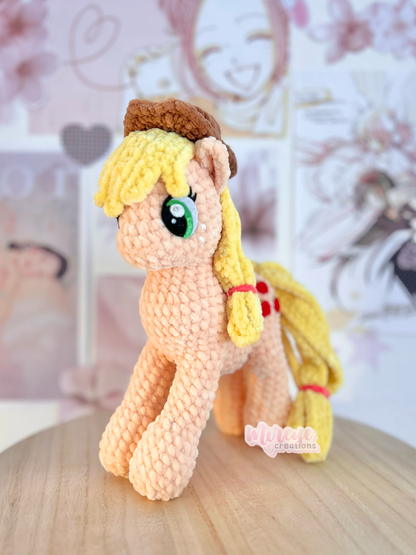 Applejack Crochet Plushie - HANDMADE TO ORDER