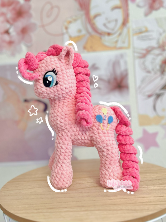 Pinkie Pie Crochet Plushie - HANDMADE TO ORDER