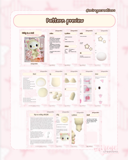 Kitty in a Suit PDF Crochet Pattern