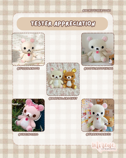 Sitting Bears PDF Crochet Pattern