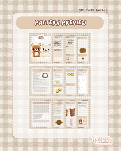 Sitting Bears PDF Crochet Pattern