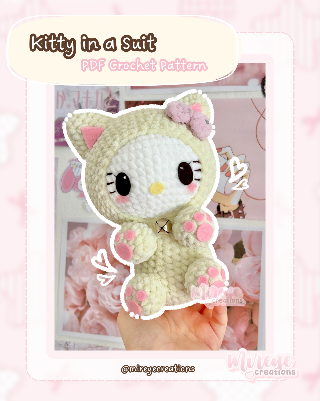 Kitty in a Suit PDF Crochet Pattern