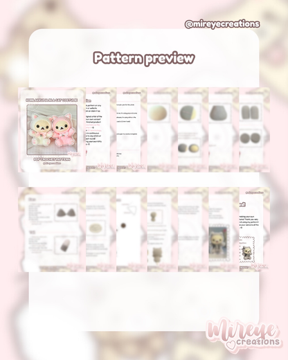Korilakkuma in a Cat Costume PDF Crochet Pattern