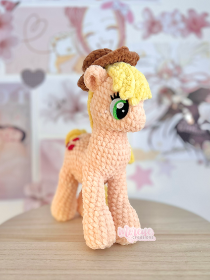 Applejack Crochet Plushie - HANDMADE TO ORDER