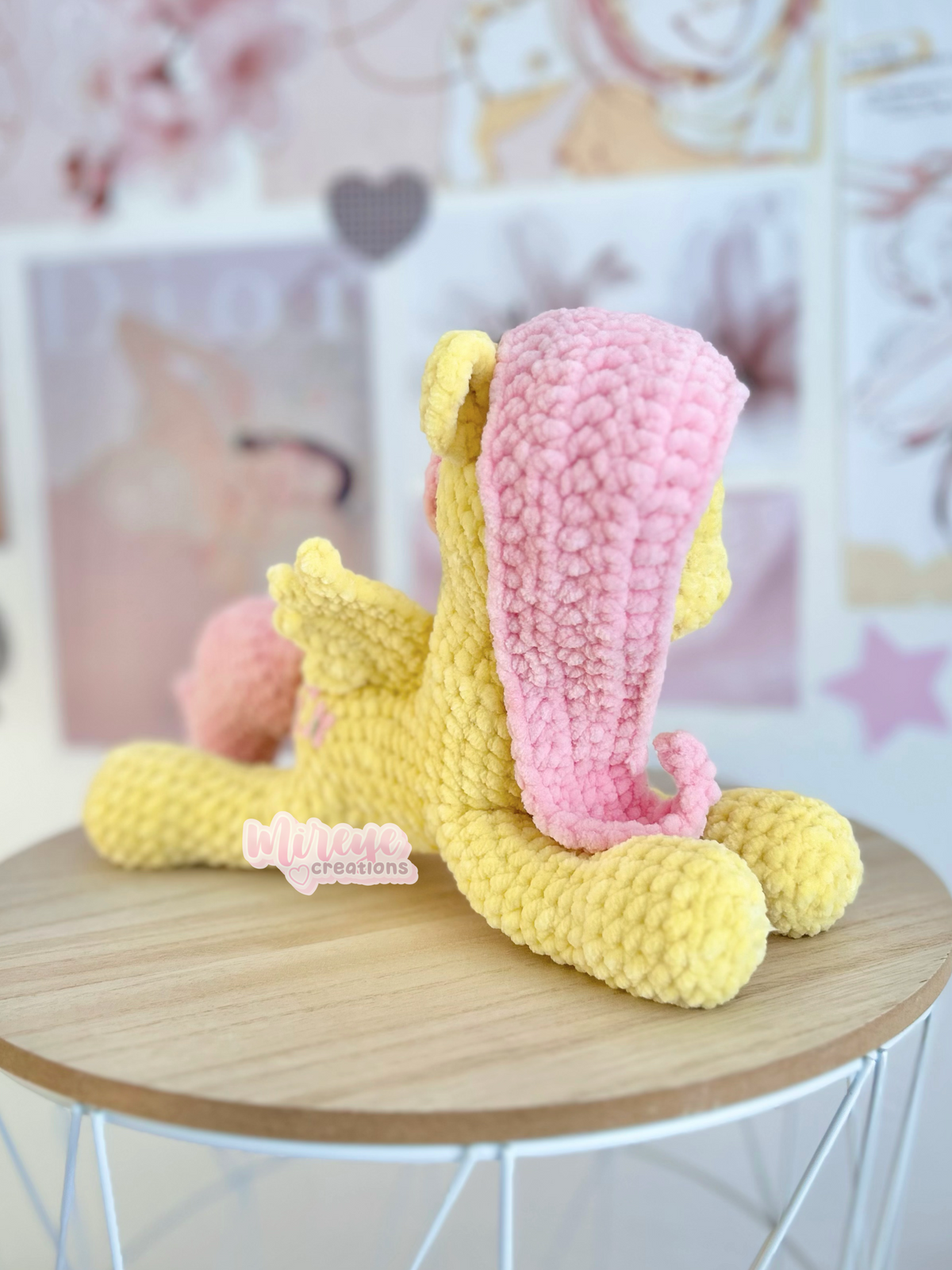 Fluttershy Crochet Plushie – HANDMADE TO ORDER