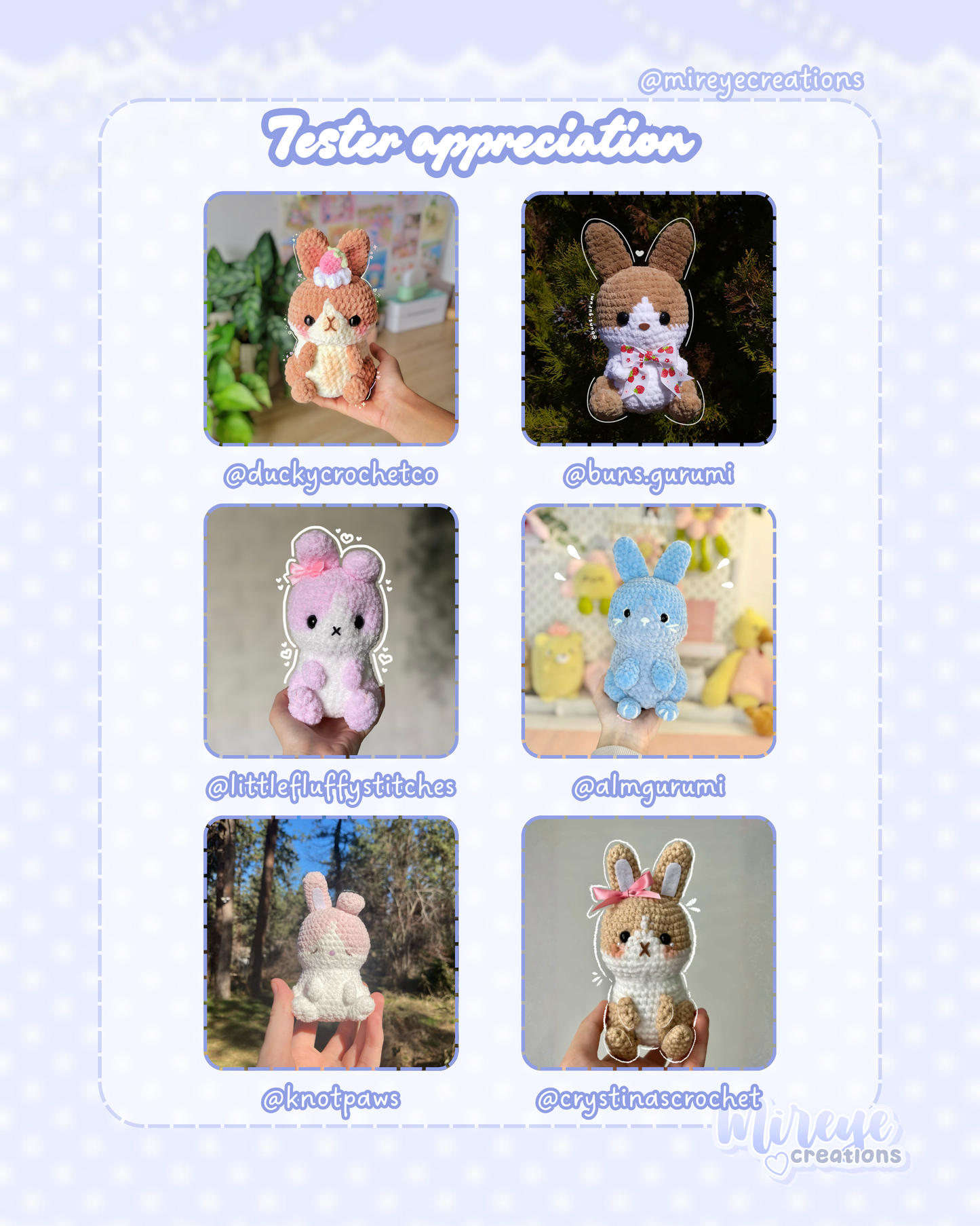 Dreamy Bunnies PDF Crochet Pattern