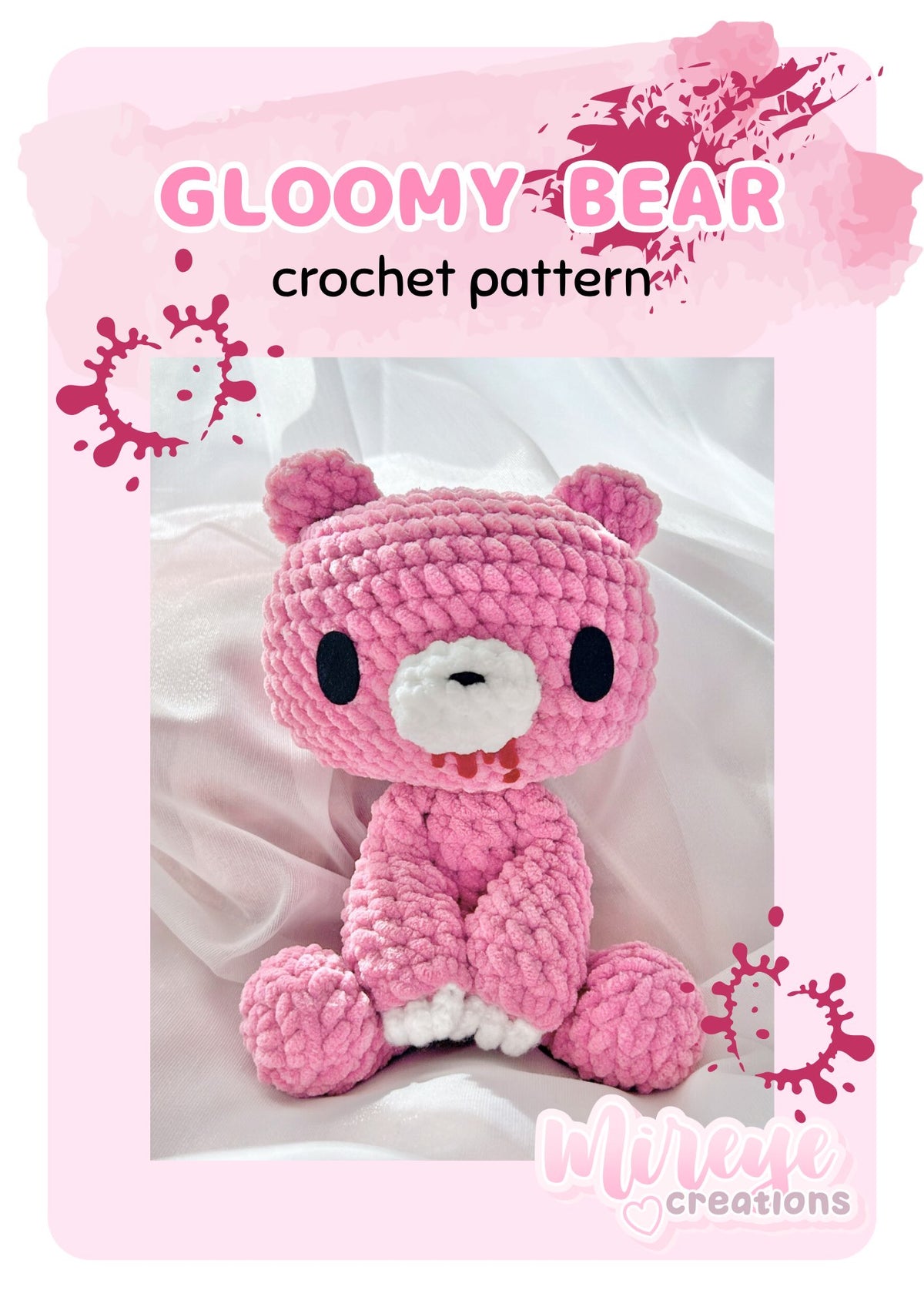 Gloomy Bear PDF Crochet Pattern – Mireye Creations