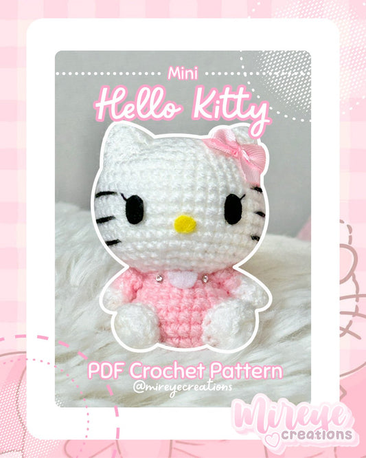 Mini Hello Kitty PDF Crochet Pattern